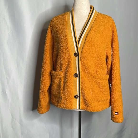 TOMMY HILFIGER
Women's Fuzzy V-Neck Cardigan Sweater Sz XL - Picture 4 of 12